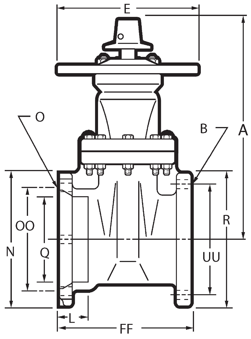 P-USP1-16 FLxMJ 14-24in Dimensions Drawing